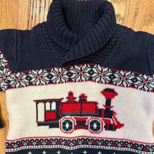 JANIE and JACK Holiday Train Sweater Boys/Kids Size 2T